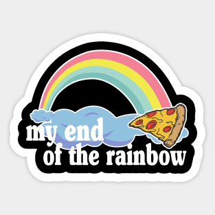 My Pot of Gold Pizza Slice Lover Funny Gift Addict Sticker